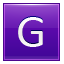 Letter violet g