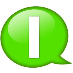 Speech balloon green