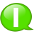 Speech balloon green