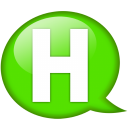 Speech balloon green