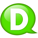 Speech balloon green