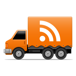 Truck logo social rss