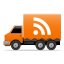 Truck logo social rss