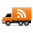 Truck logo social rss