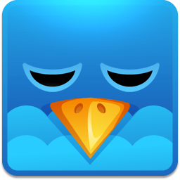 Logo social square sleeping twitter