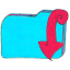 Osd folder download decrease down downloads arrow