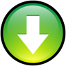 Button download down decrease green music arrow