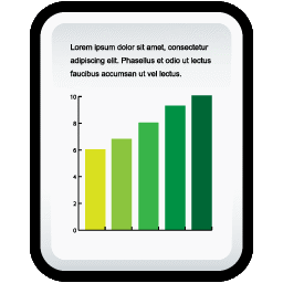 File doc document chart paper visualization business