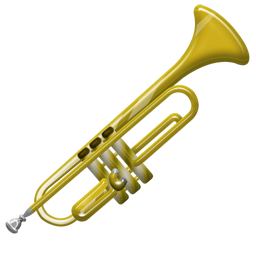 Music trumpet flute music sheet