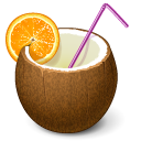 Coconut drink cocktail