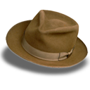 Hat suede fedora