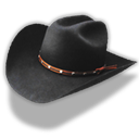 Hat cowboy black colt