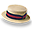 Hat derby straw