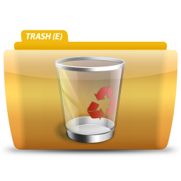 Bin trash recycle erase empty