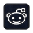 Reddit square social logo