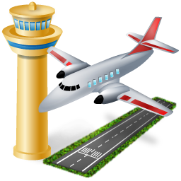 Airport university major roads