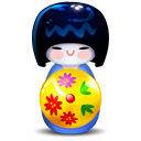 Kokeshi blue