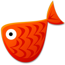 Red fish animal mail