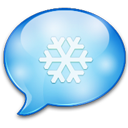 Xmas chat social logo speech bubble