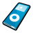 Ipod nano blue player mp3