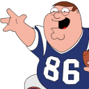 Peter griffin football zoomed sport ball