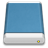 Blue external drive