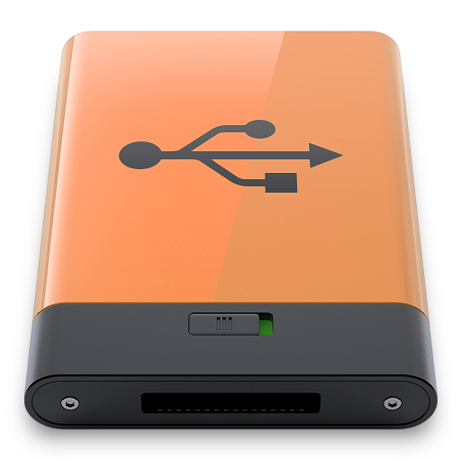 Usb b orange