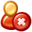 Cancel quit terminate error exit close delete user person customer face
