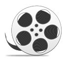 Reel with video movie film copy