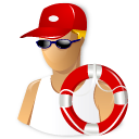 Lifeguard t swim smoking life saver