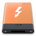 Orange w thunderbolt