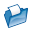 Folder blue open