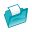 Folder cyan open