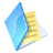 Folder document doc file documents blue paper