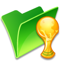 Folder trophy bronze