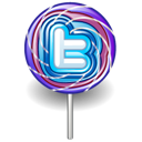 Twitter lollipop candy