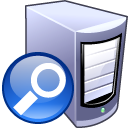 Magnify magnifying search zoom magnifier loupe find glass server pc eye computer look hardware