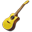 Music guitar yellow