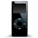 Black nano mp3 ipod player