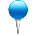 Blue pin