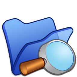 Blue folder explorer