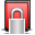 Private red folder locked encrypted