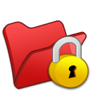 Locked red folder