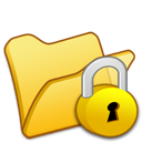 Locked yellow folder