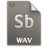 Document file secondary audio wav sb