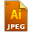 Document icon jpegfile file ai