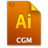 Icon document cgmfile file ai