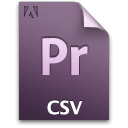 Csv document file pr