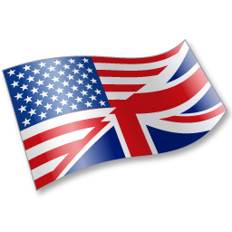 English language flag bg