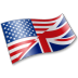 English language flag bg